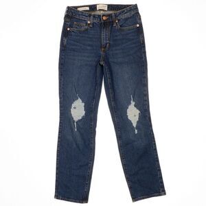 Universal Thread Jeans Womens 2/26 High Rise Slim Straight Distressed 26 x 27.5